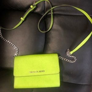 Michael Kors lime green mini purse